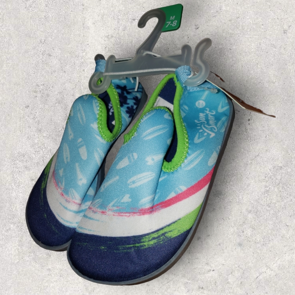 💖👩‍👧‍👦Sun Smart High Top Water Shoes (Size Little Kids Med 7-8)